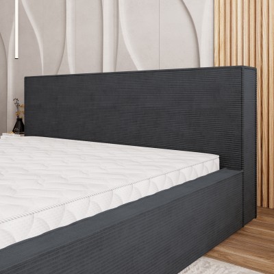 Łóżko tapicerowane CELORA – Tkanina sztruksowa – kolor: Poso