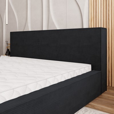 Łóżko tapicerowane CELORA – Tkanina sztruksowa – kolor: Poso