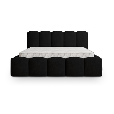 Łóżko tapicerowane FALINA – Tkanina pluszowa – kolor: Kronos