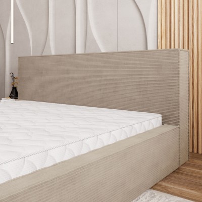 Łóżko tapicerowane CELORA – Tkanina sztruksowa – kolor: Poso