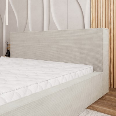 Łóżko tapicerowane CELORA – Tkanina sztruksowa – kolor: Poso