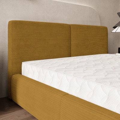 Łóżko tapicerowane FELURO – Tkanina sztruksowa – kolor: Poso