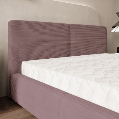 Łóżko tapicerowane FELURO – Tkanina sztruksowa – kolor: Poso