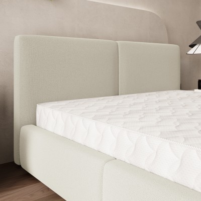 Łóżko tapicerowane FELURO – Tkanina plecionka – kolor: Soro