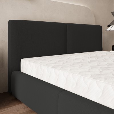 Łóżko tapicerowane FELURO – Tkanina plecionka – kolor: Soro