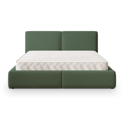 Łóżko tapicerowane FELURO – Tkanina plecionka – kolor: Soro