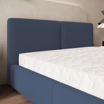 Łóżko tapicerowane FELURO – Tkanina plecionka – kolor: Soro