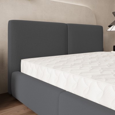 Łóżko tapicerowane FELURO – Tkanina plecionka – kolor: Soro