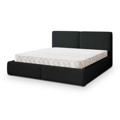 Łóżko tapicerowane FELURO – Tkanina plecionka – kolor: Neve