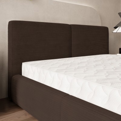 Łóżko tapicerowane FELURO – Tkanina sztruksowa – kolor: Poso