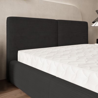 Łóżko tapicerowane FELURO – Tkanina sztruksowa – kolor: Poso