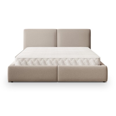 Łóżko tapicerowane FELURO – Tkanina plecionka – kolor: Soro