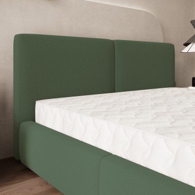 Łóżko tapicerowane FELURO – Tkanina plecionka – kolor: Soro