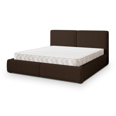 Łóżko tapicerowane FELURO – Tkanina plecionka – kolor: Neve