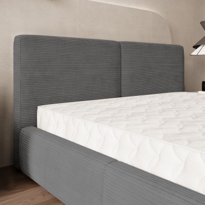 Łóżko tapicerowane FELURO – Tkanina sztruksowa – kolor: Poso