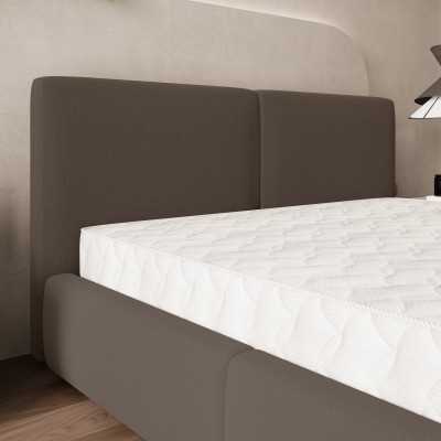 Łóżko tapicerowane FELURO – Tkanina plecionka – kolor: Soro