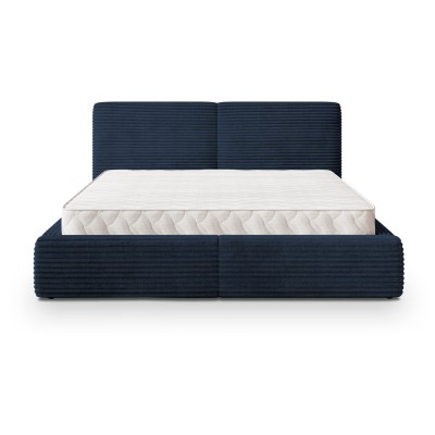 Łóżko tapicerowane FELURO – Tkanina sztruksowa – kolor: Tilia