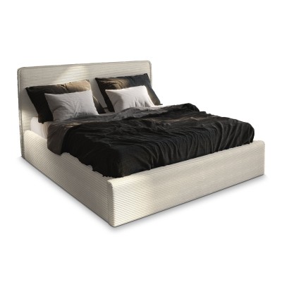 Łóżko tapicerowane PARMA – Tkanina sztruksowa – kolor: Lincoln