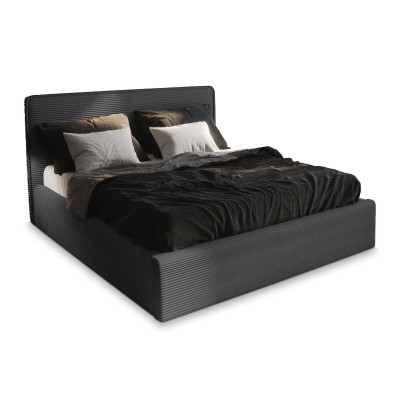 Łóżko tapicerowane PARMA – Tkanina sztruksowa – kolor: Lincoln