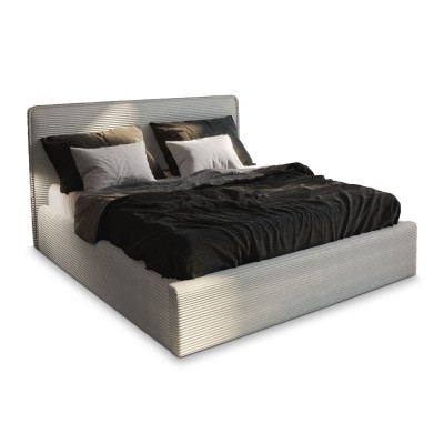 Łóżko tapicerowane PARMA – Tkanina sztruksowa – kolor: Lincoln