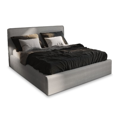 Łóżko tapicerowane PARMA – Tkanina sztruksowa – kolor: Lincoln