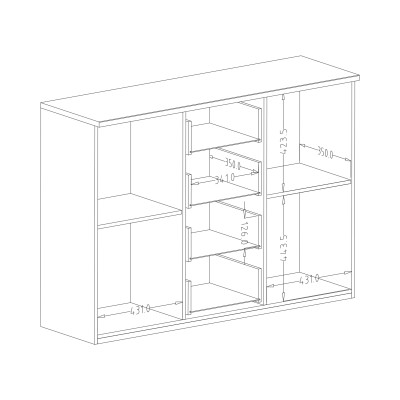 Komoda SIGNORA 132 cm do Salonu Sypialni