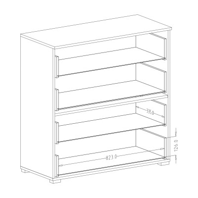 Komoda BETTINA 91 cm do Salonu Sypialni