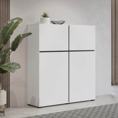 Komoda INCROCIO 119 cm do Salonu Sypialni Biały