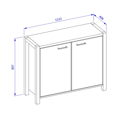 Komoda ATTIVO 112 cm do Salonu Sypialni