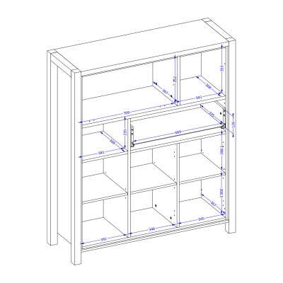 Komoda ATTIVO 120 cm do Salonu Sypialni