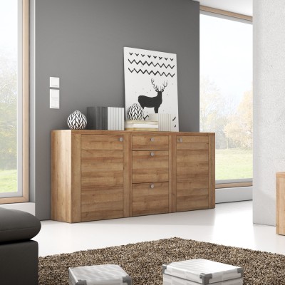 Komoda LARISSA 176 cm do Salonu Sypialni Dąb jasny