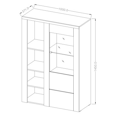 Komoda LARISSA 100 cm do Salonu Sypialni