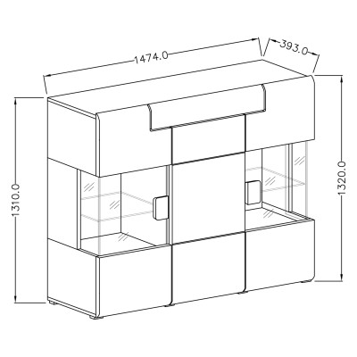 Komoda IBIZA 147 cm do Salonu Sypialni