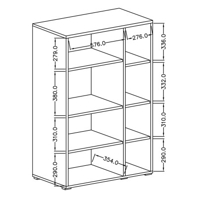 Komoda TULLIA 90 cm do Salonu Sypialni