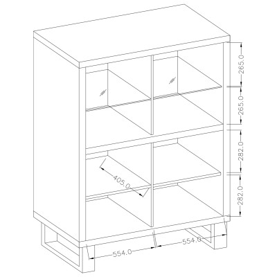 Komoda HALENZA 120 cm do Salonu Sypialni