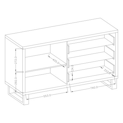 Komoda HALENZA 144 cm do Salonu Sypialni