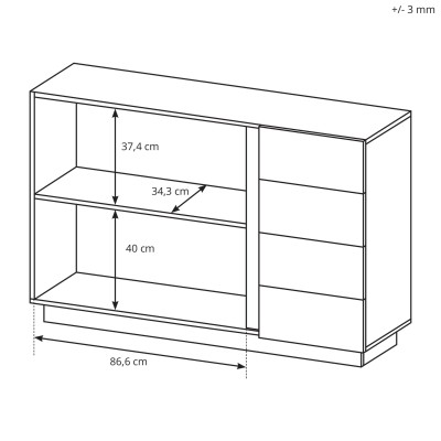 Komoda ARCETTO 138 cm do Salonu Sypialni