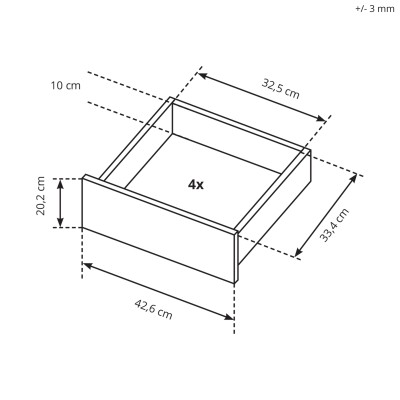 Komoda ARCETTO 138 cm do Salonu Sypialni