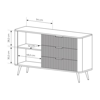 Komoda LANTANA 138 cm do Salonu Sypialni