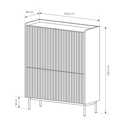 Komoda LIVELLO 103 cm do Salonu Sypialni