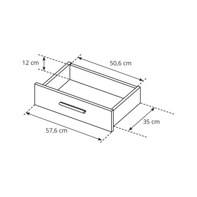 Komoda LEGAME 140 cm do Salonu Sypialni
