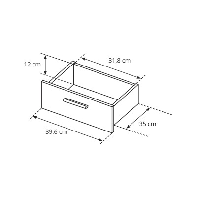 Komoda LEGAME 80 cm do Salonu Sypialni