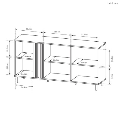 Komoda MADDALENA 165 cm do Salonu Sypialni