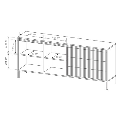 Komoda SENSATO 187 cm do Salonu Sypialni