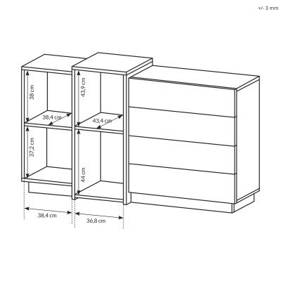 Komoda TRES 160 cm do Salonu Sypialni