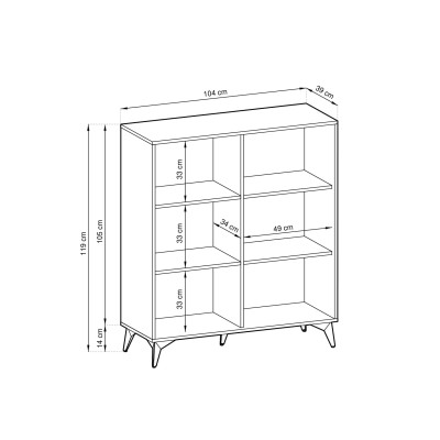 Komoda DIAMANTE 104 cm do Salonu Sypialni