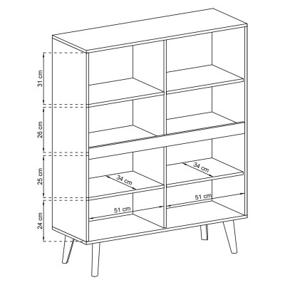 Komoda NORDICO 107 cm do Salonu Sypialni