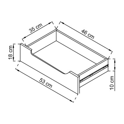 Komoda NORDICO 107 cm do Salonu Sypialni