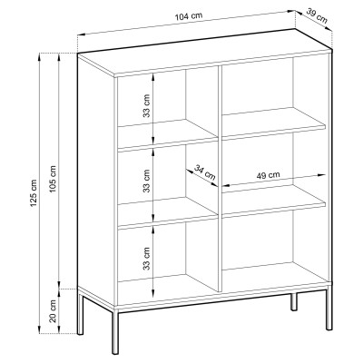 Komoda STELLARE 104 cm do Salonu Sypialni