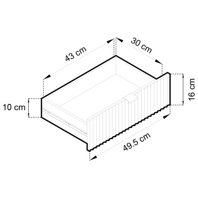 Komoda STELLARE 104 cm do Salonu Sypialni